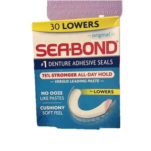 Sea-Bond Lower Adhesive Denture Seals, Original, 30 Ct